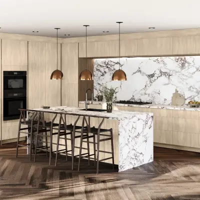 Ovela® Catalina Como Ash 2 30"W x 34.5"H x 24"D Blind Corner Cabinet (BLB36/39FD)
