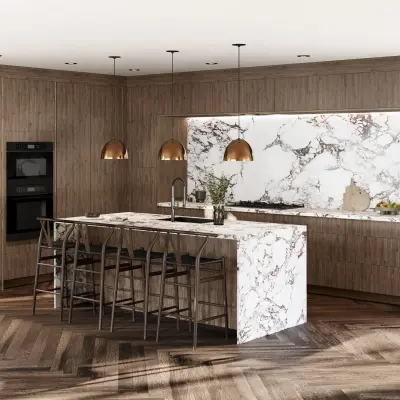 Illume® Catalina Hickory Rock 24"W x 88.5"H x 24"D Oven Cabinet (OC2493D)