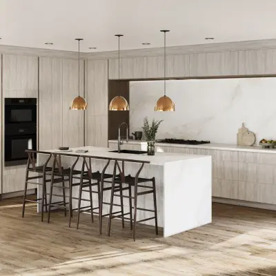 Illume® Catalina Light Artwood 27"W x 42"H x 13"D Wall Cabinet (W2742)