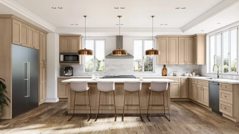 Allure® Galaxy Natural Oak 30"W x 39"H x 12"D Blind Corner Cabinet (WBC3039)