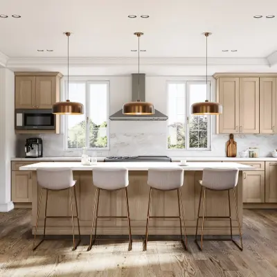 Allure® Galaxy Natural Oak 30"W x 39"H x 12"D Blind Corner Cabinet (WBC3039)