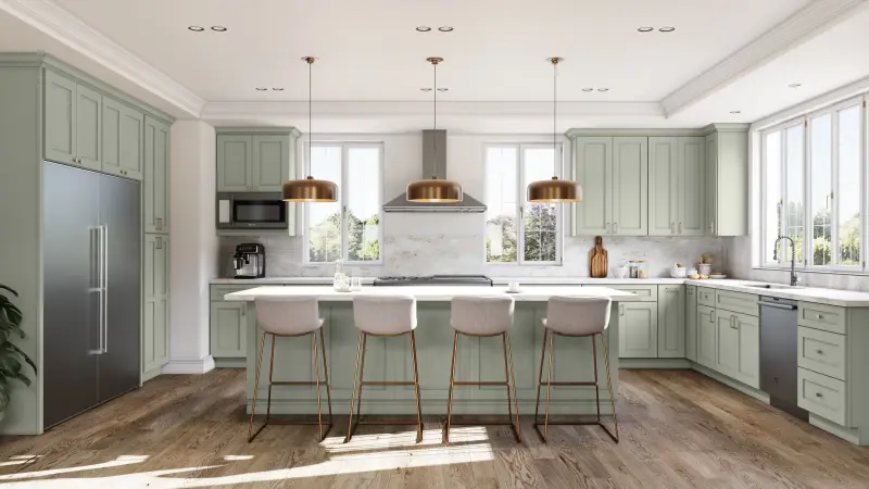 Allure® Galaxy Pistachio Green 27"W x 34.5"H x 24"D Drawer Base Cabinet (DB27)