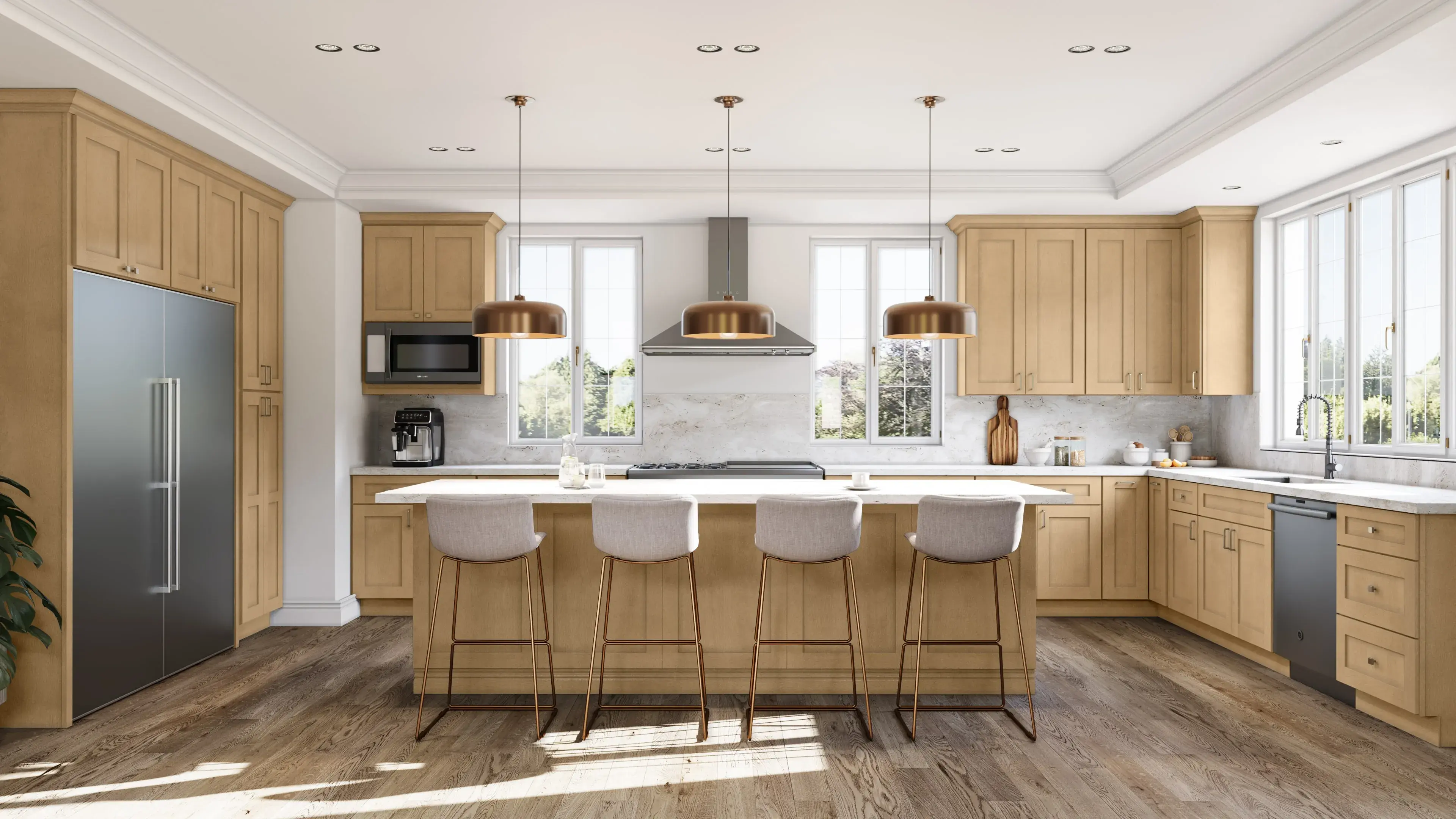 Allure® Galaxy Timber 48"W x 34.5"H x 24"D Blind Corner Cabinet (BLB48/51)