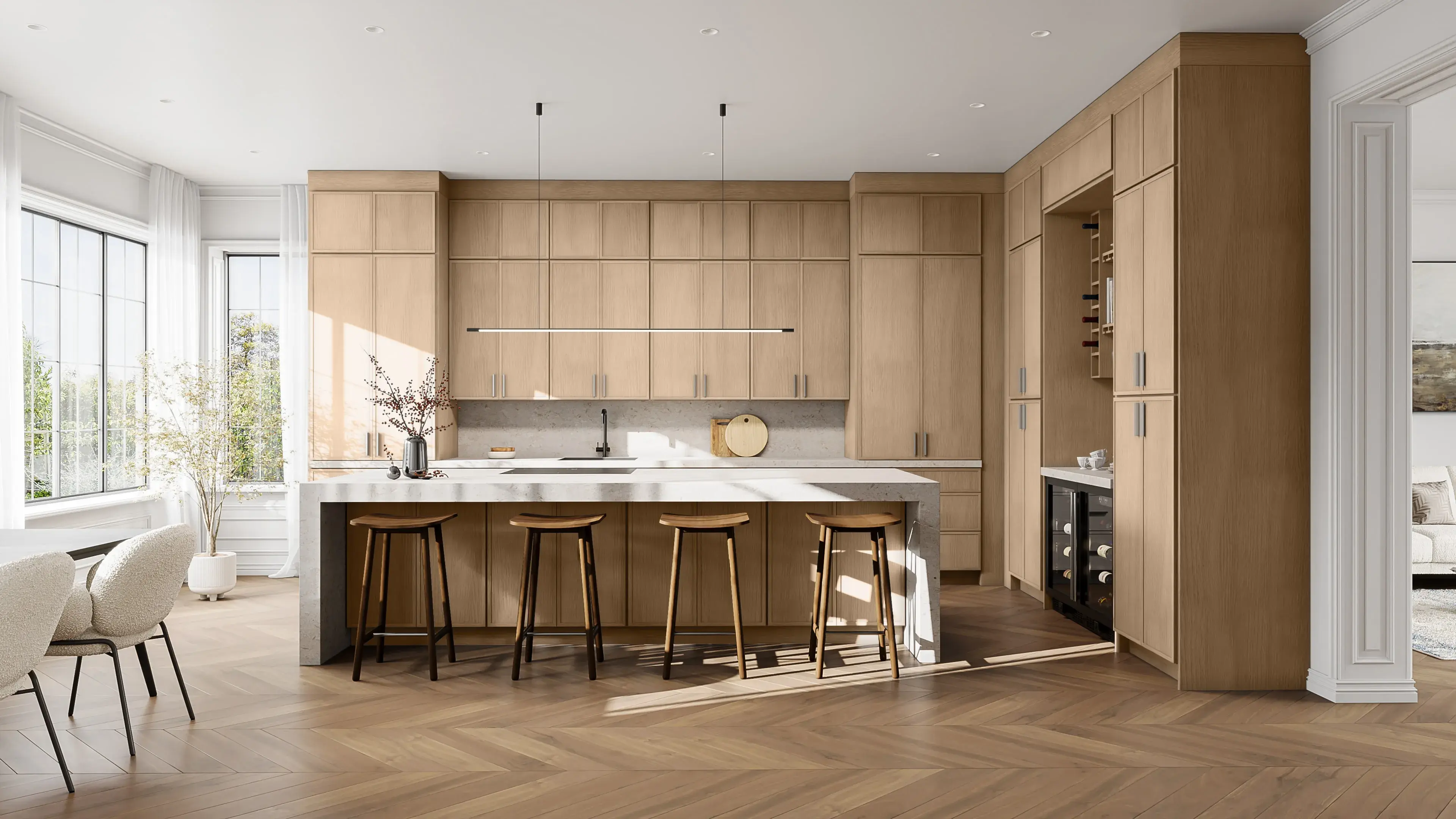 Allure® Luna Natural Oak 18"W x 34.5"H x 24"D Base Cabinet (B18FD)