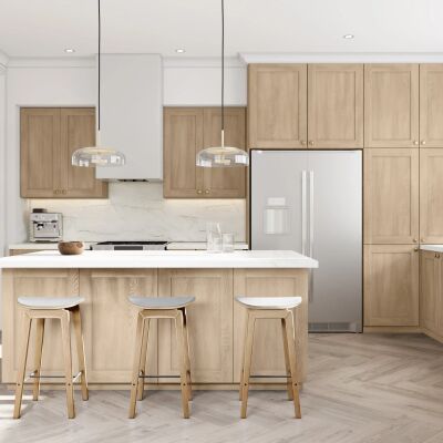Illume® Tuscany Como Ash 2 36"W x 30"H x 24"D Sink Base Cabinet (SB36FD)