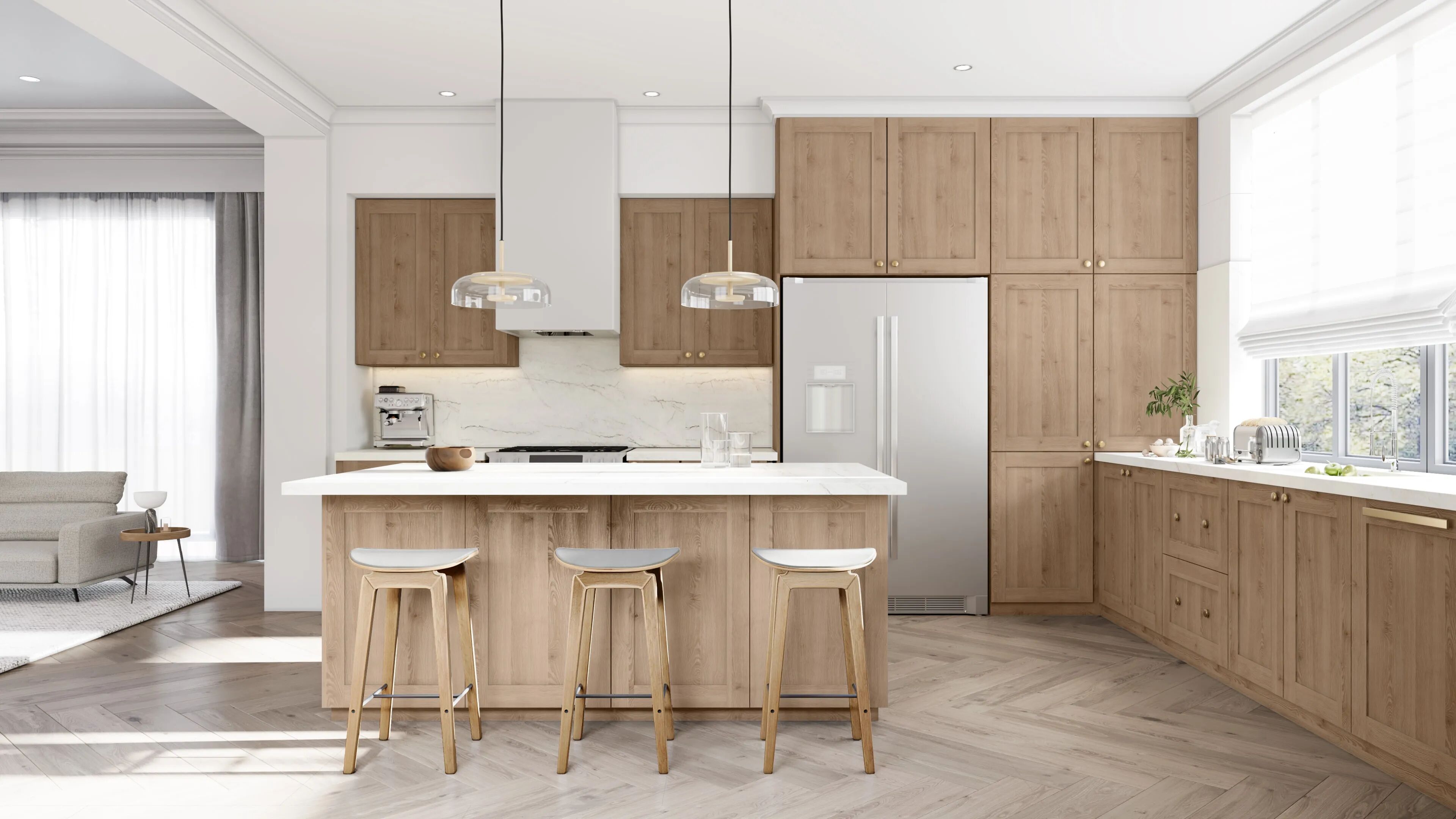 Illume® Tuscany Ida 2 36"W x 30"H x 24"D Sink Base Cabinet (SB36FD)