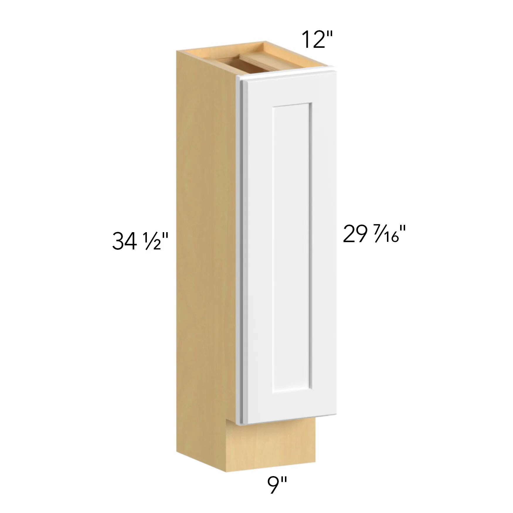Allure® Galaxy Timber 9"W x 34.5"H x 12"D Base Cabinet (B09FD-12D)