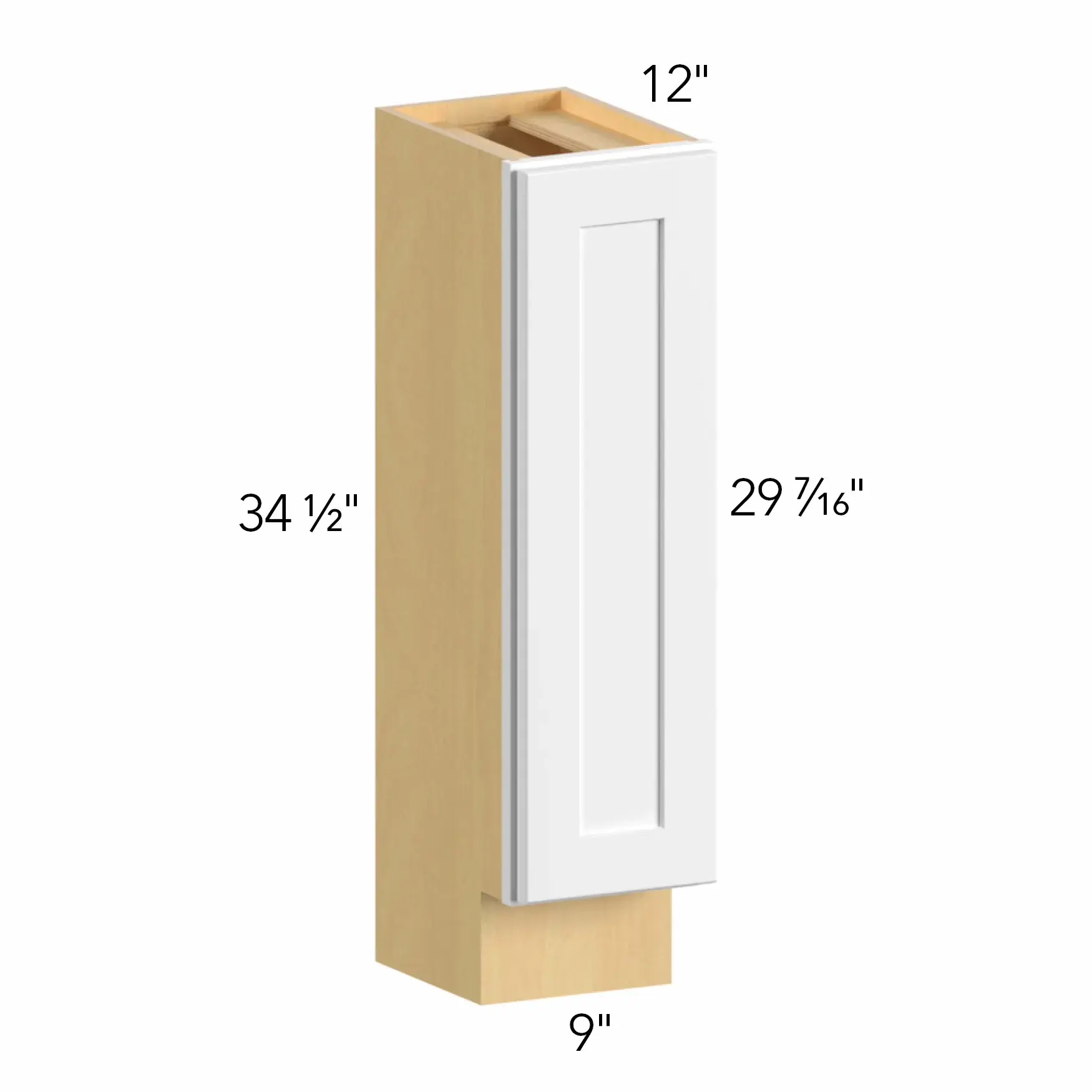 Allure® Galaxy Timber 9"W x 34.5"H x 12"D Base Cabinet (B09FD-12D)