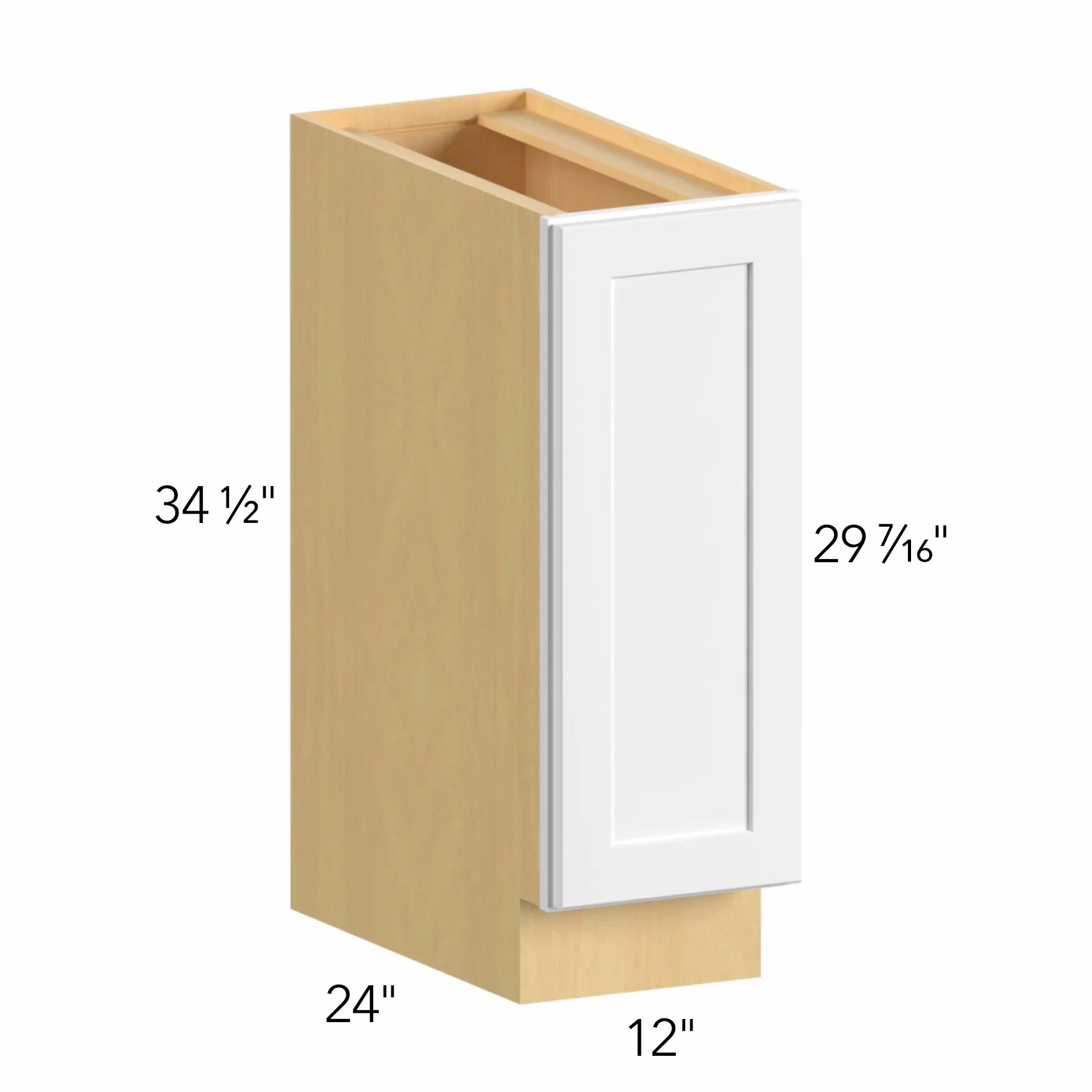 Allure® Galaxy Timber 12"W x 34.5"H x 24"D Base Cabinet (B12FD)