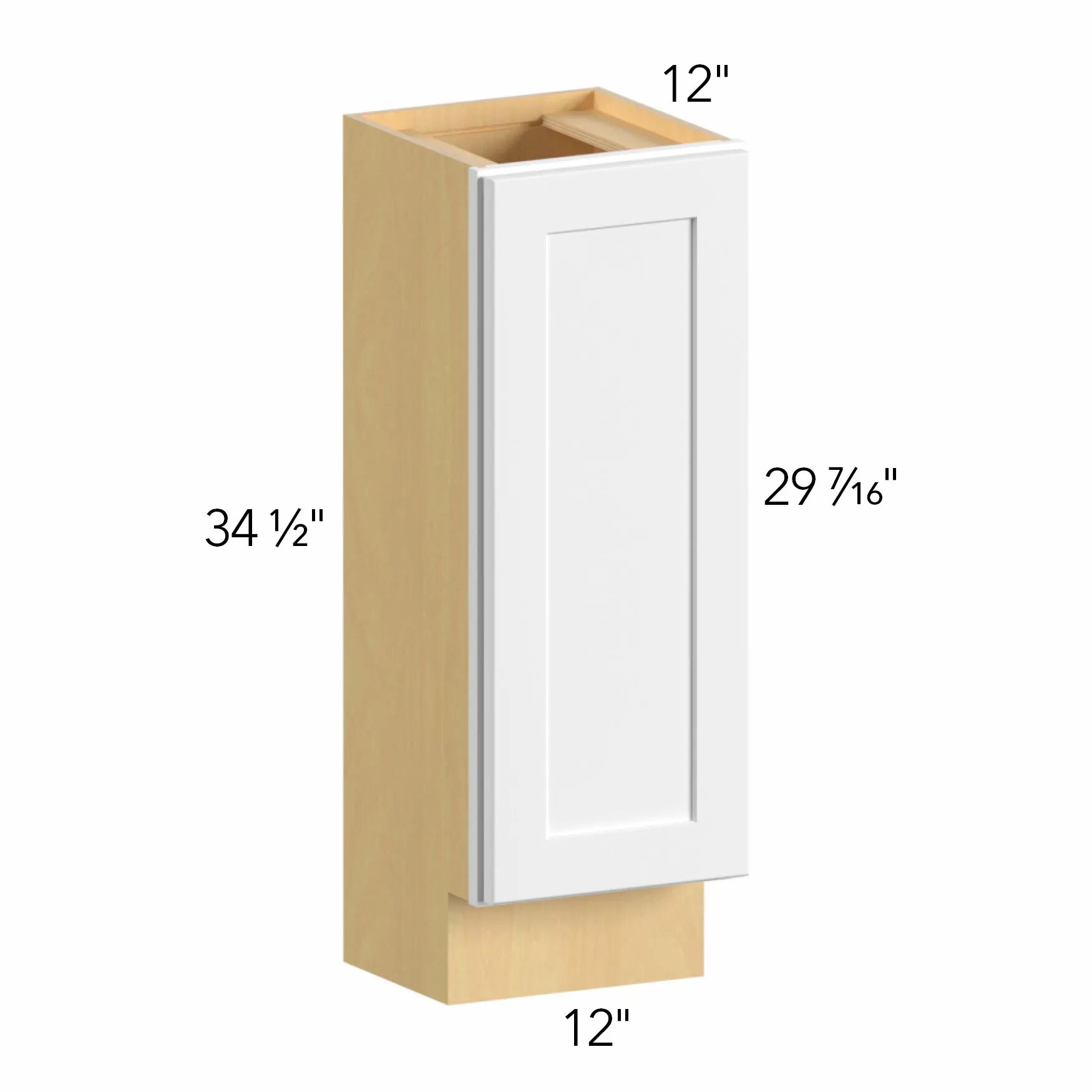 Allure® Galaxy Truffle 12"W x 34.5"H x 12"D Base Cabinet (B12FD-12D)