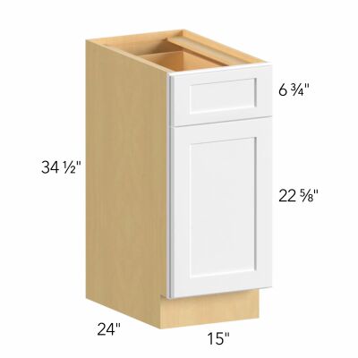 Allure® Galaxy Linen 15"W x 34.5"H x 24"D Base Cabinet (B15)