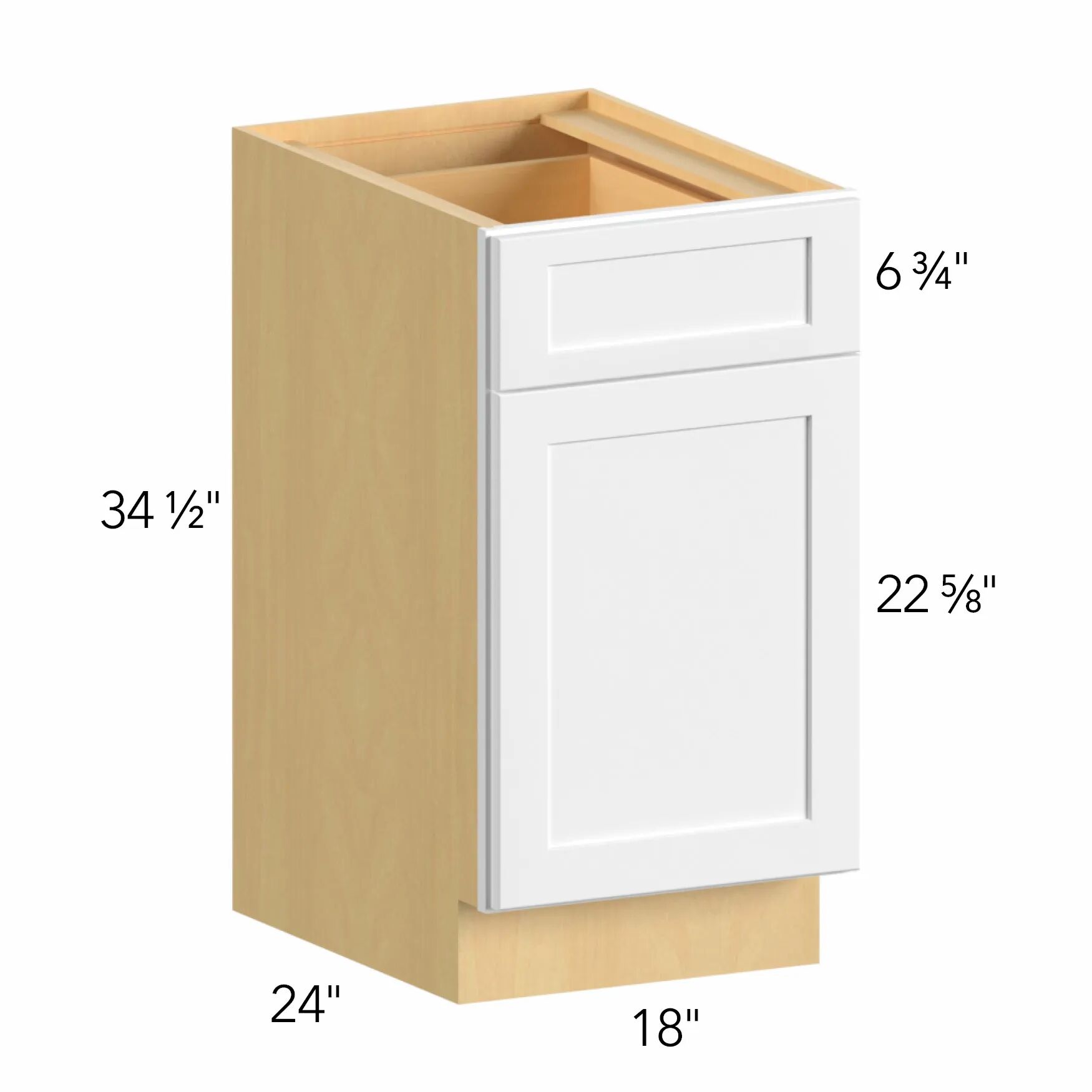 Allure® Galaxy Indigo 18"W x 34.5"H x 24"D Base Cabinet (B18)