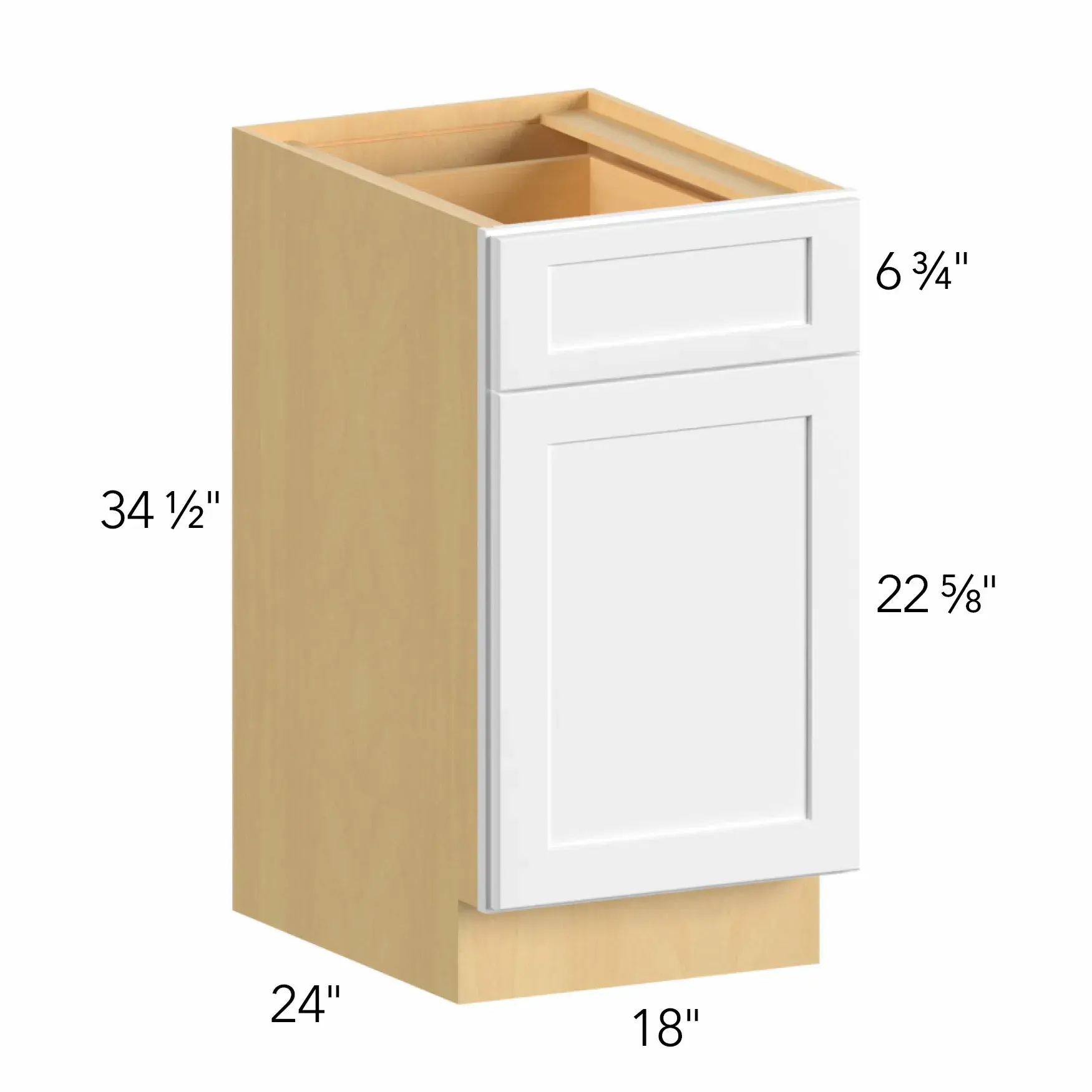 Allure® Galaxy Indigo 18"W x 34.5"H x 24"D Base Cabinet (B18)