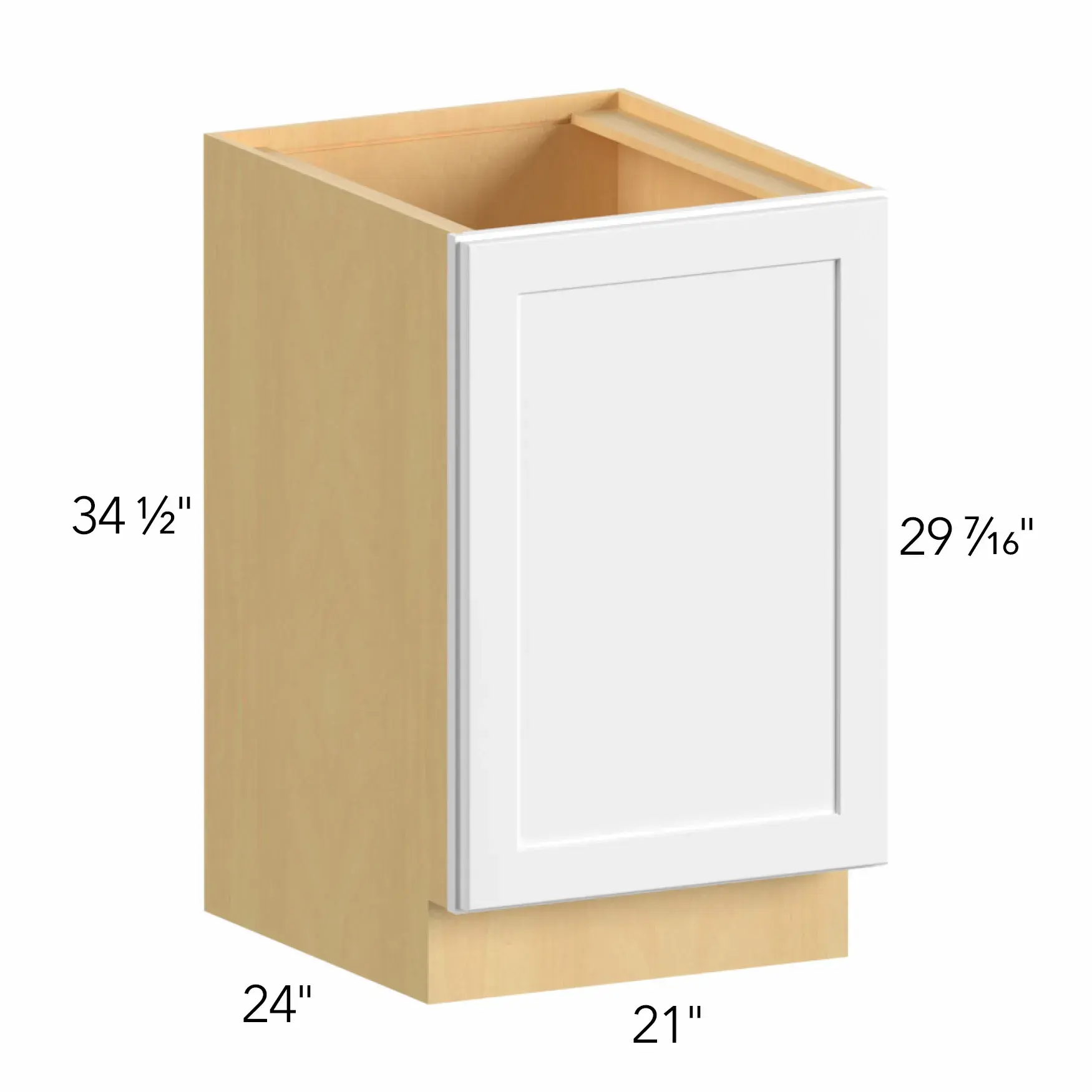 Allure® Galaxy Cobblestone 21"W x 34.5"H x 24"D Base Cabinet (B21FD)