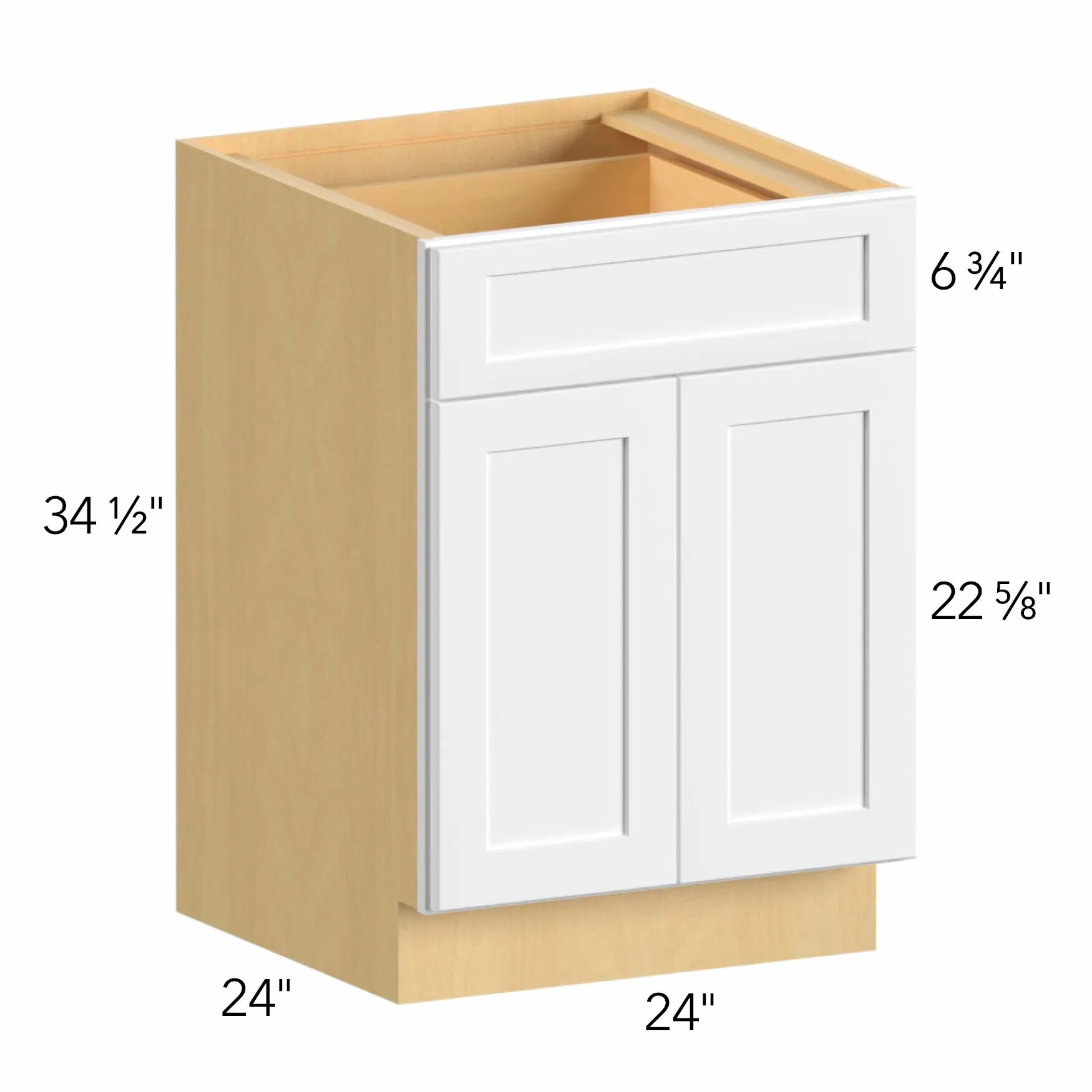 Allure® Galaxy Mocha 24"W x 34.5"H x 24"D Base Cabinet (B24)