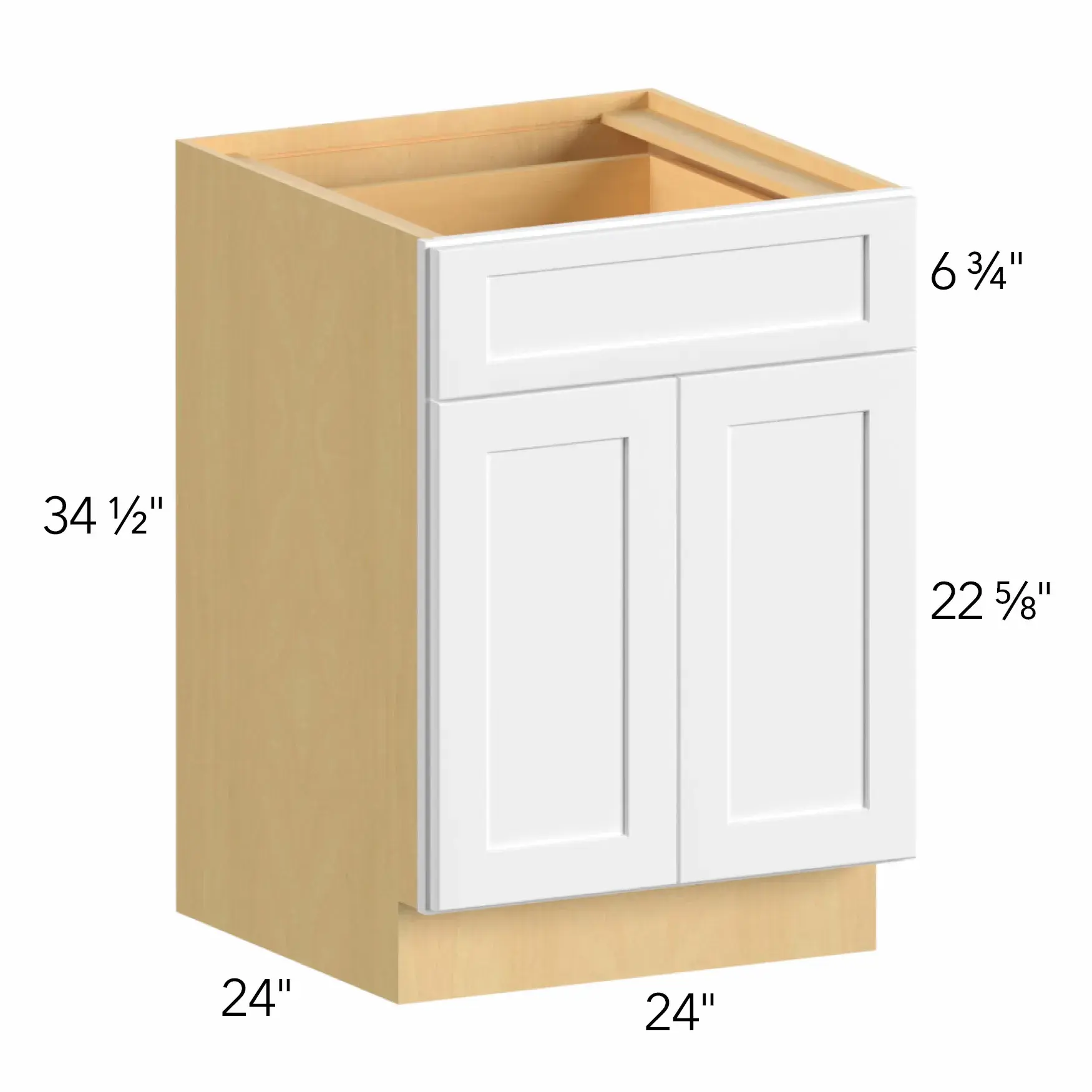 Allure® Galaxy Mocha 24"W x 34.5"H x 24"D Base Cabinet (B24)