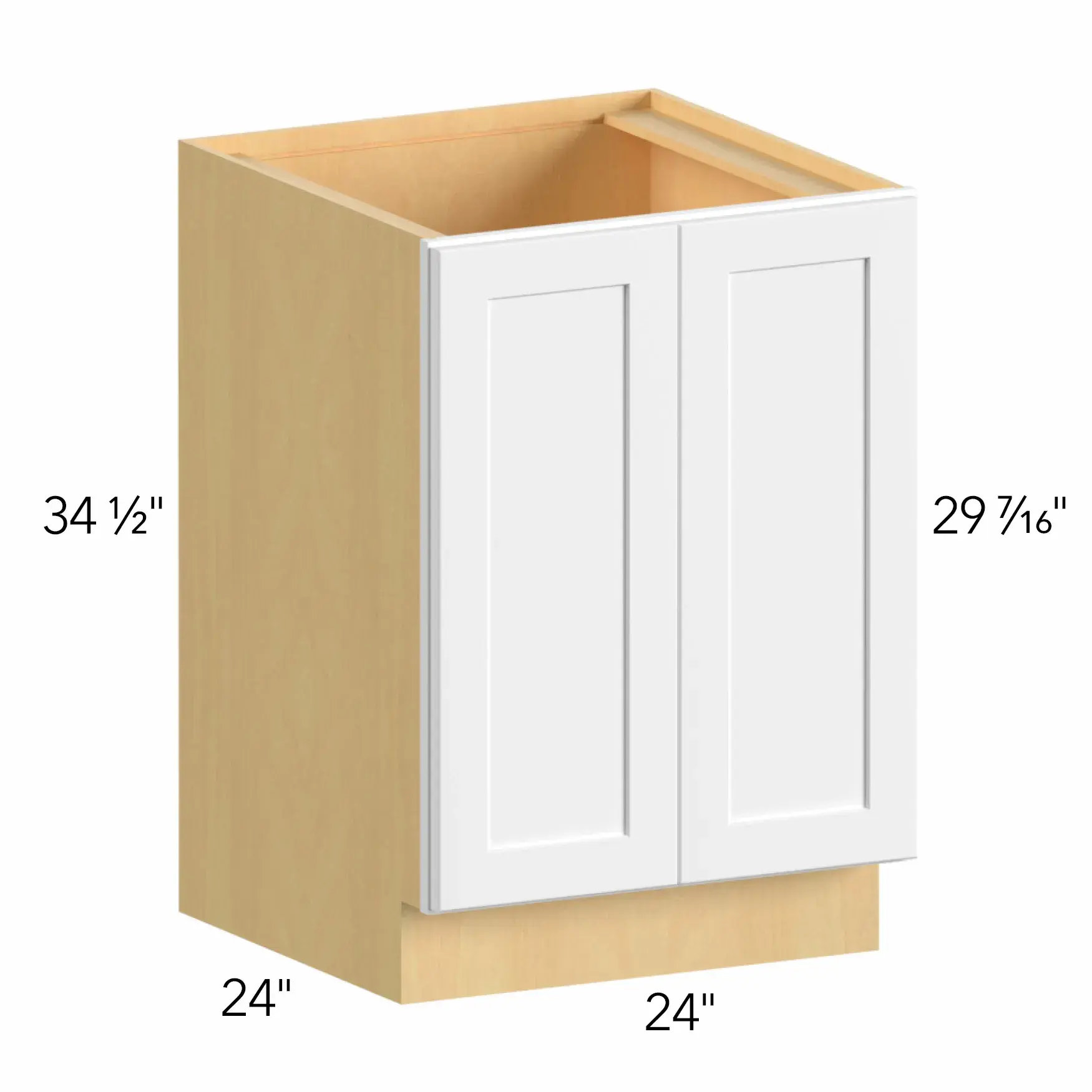 Allure® Galaxy Mocha 24"W x 34.5"H x 24"D Base Cabinet (B24FD)