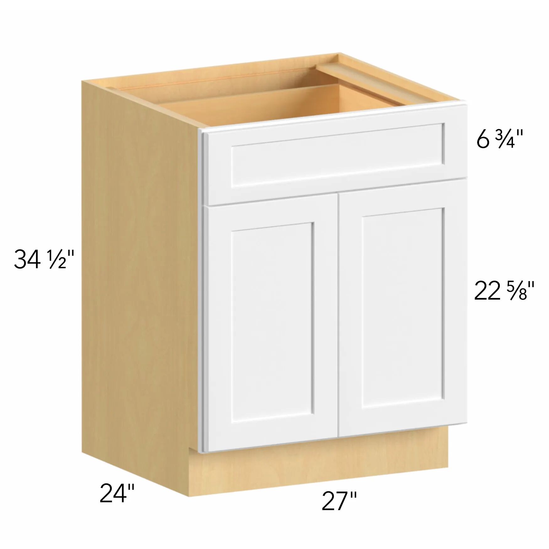 Allure® Galaxy Mocha 27"W x 34.5"H x 24"D Base Cabinet (B27)