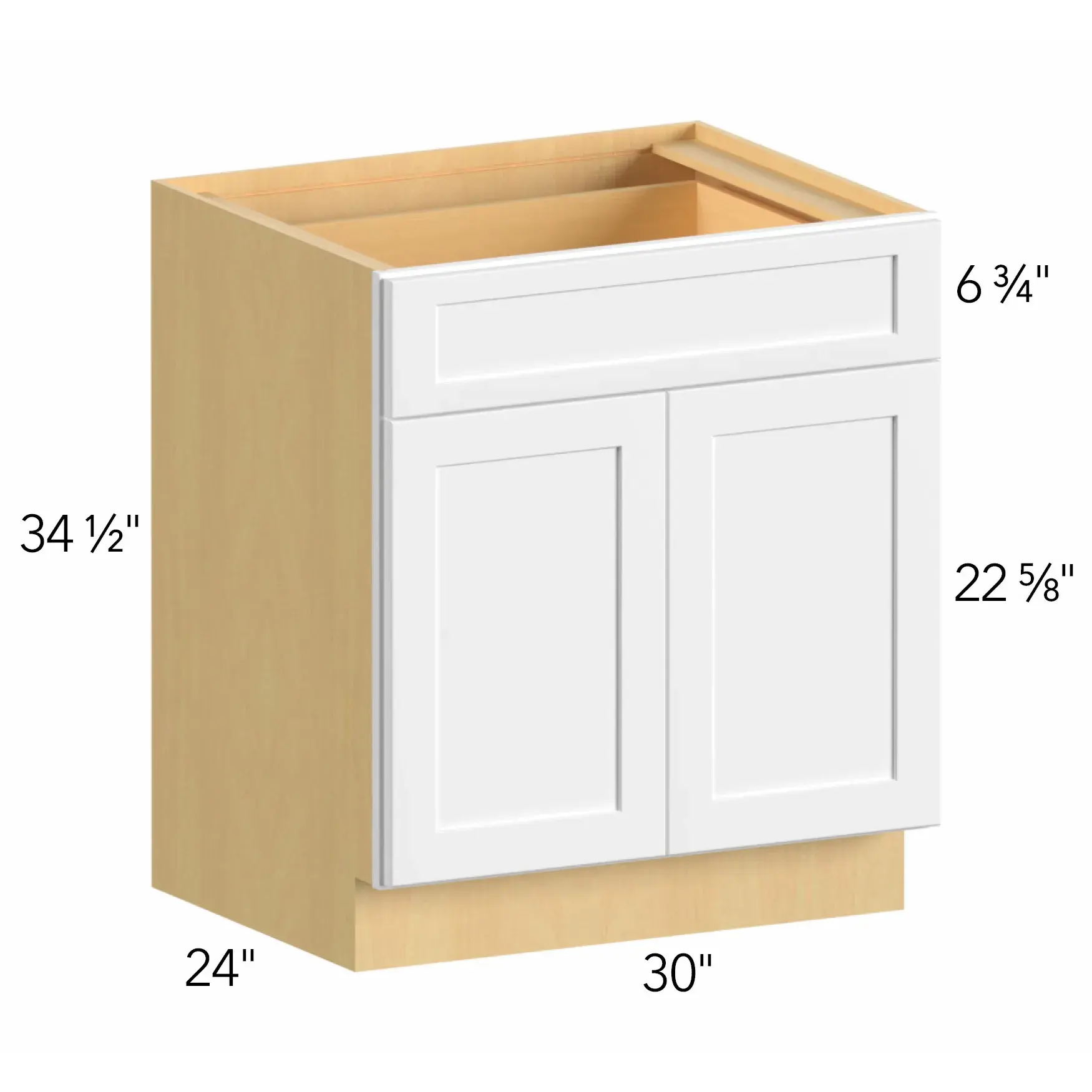 Allure® Galaxy Mocha 30"W x 34.5"H x 24"D Base Cabinet (B30)