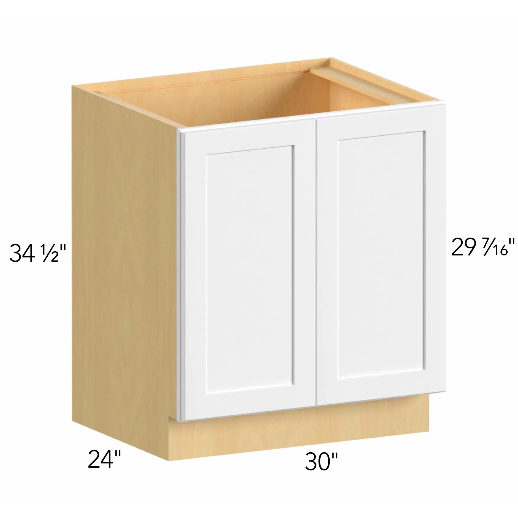 Allure® Galaxy Linen 30"W x 34.5"H x 24"D Base Cabinet (B30FD)