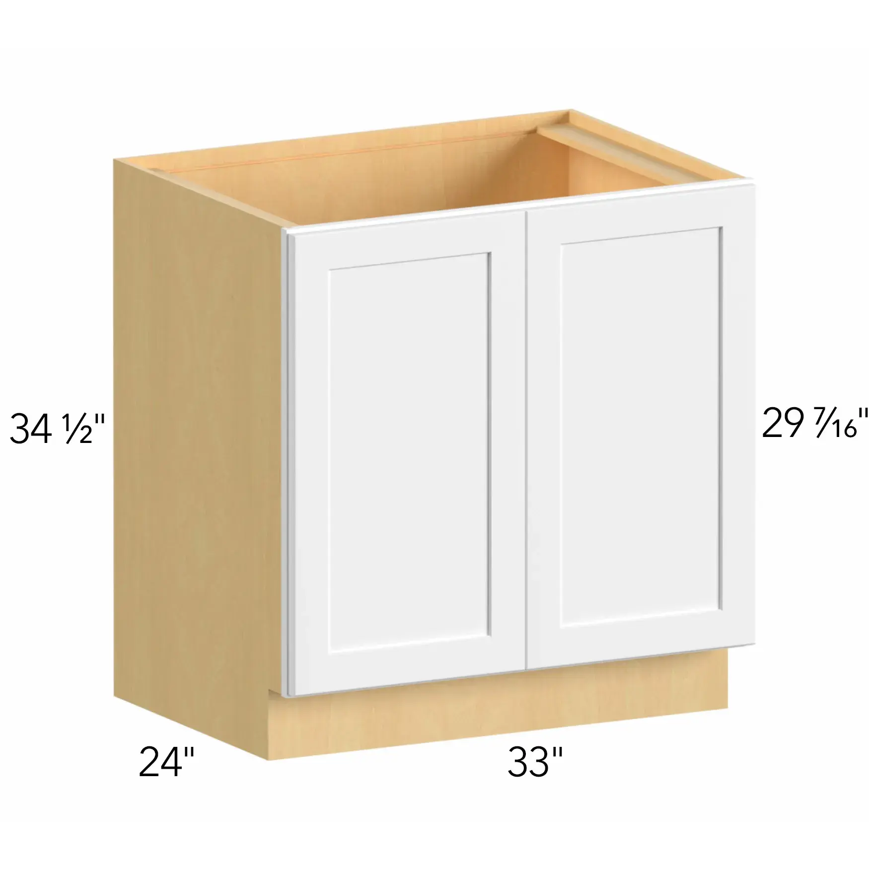 Allure® Galaxy Linen 33"W x 34.5"H x 24"D Base Cabinet (B33FD)