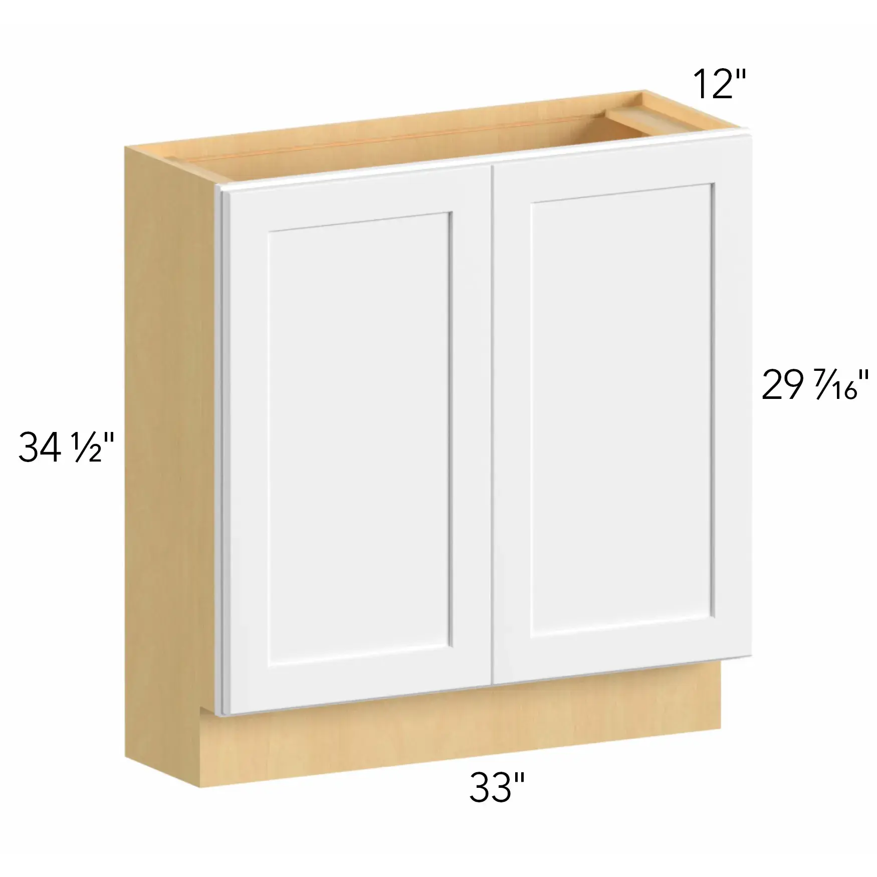 Allure® Galaxy Timber 33"W x 34.5"H x 12"D Base Cabinet (B33FD-12D)
