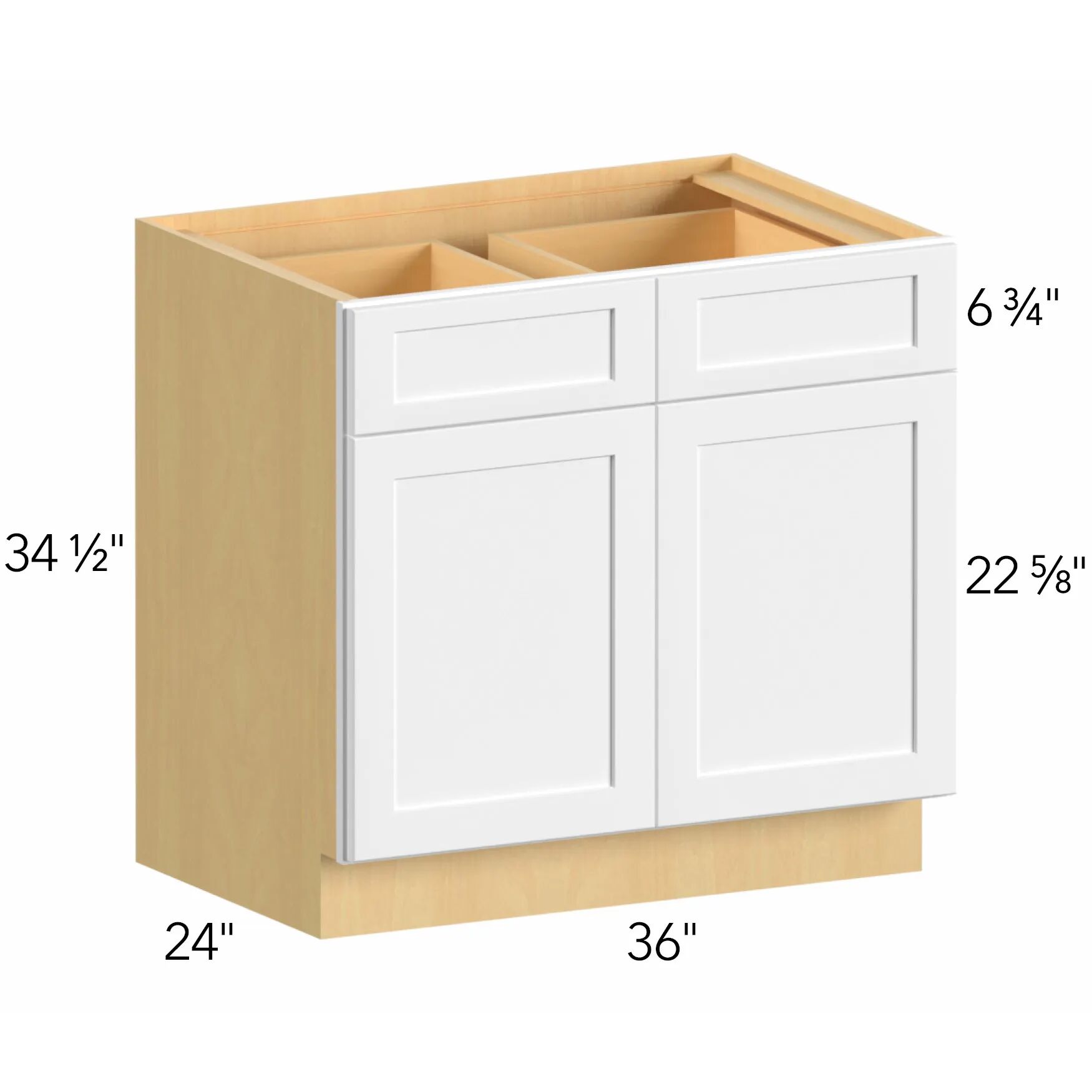 Allure® Galaxy Linen 36"W x 34.5"H x 24"D Base Cabinet (B36)