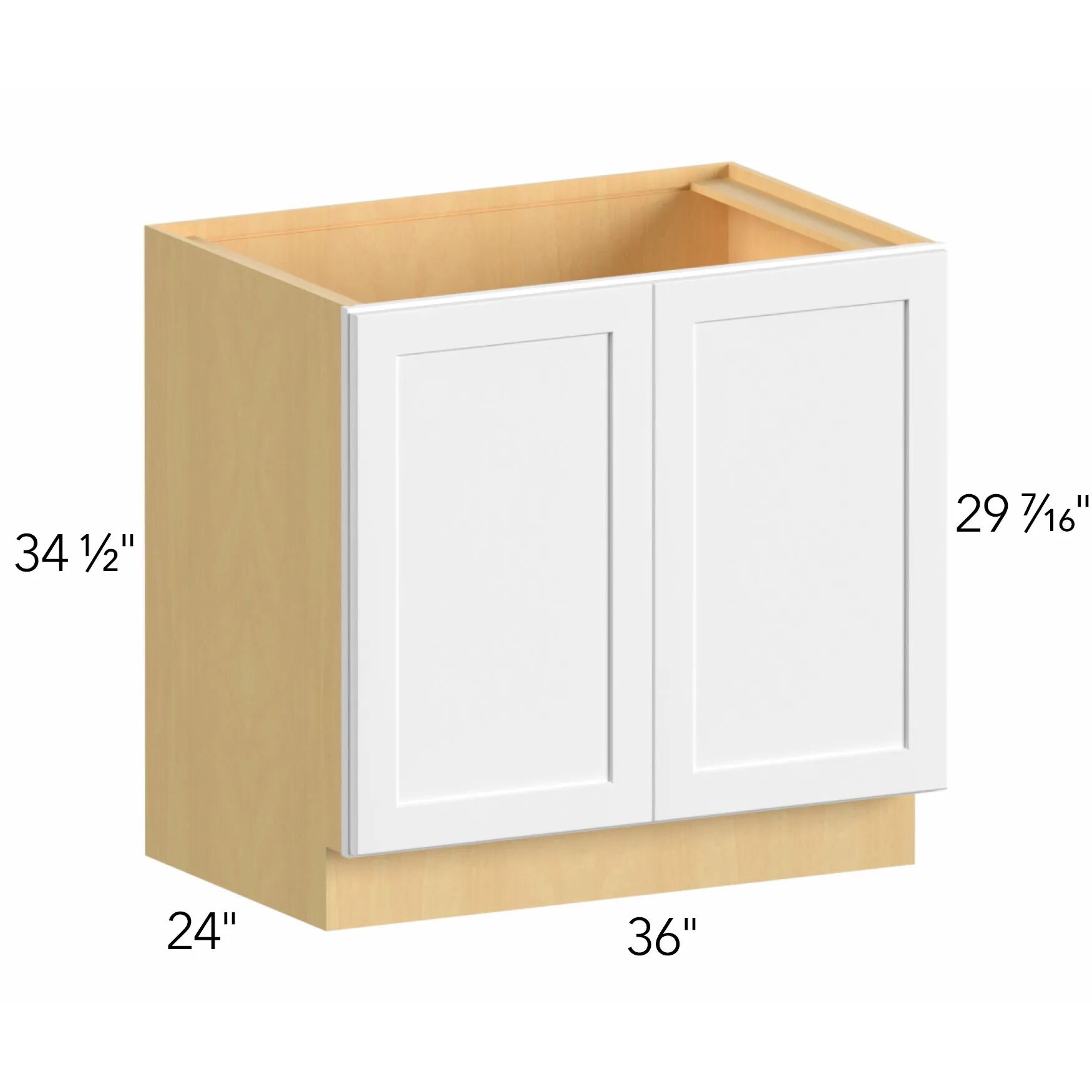 Allure® Galaxy Linen 36"W x 34.5"H x 24"D Base Cabinet (B36FD)