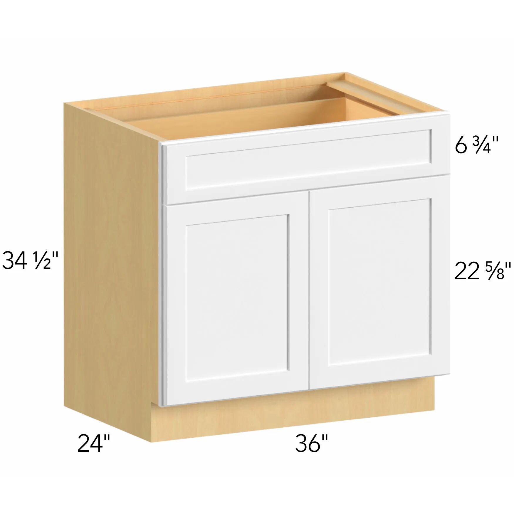 Allure® Galaxy Cobblestone 36"W x 34.5"H x 24"D Base Cabinet (B36SDF)
