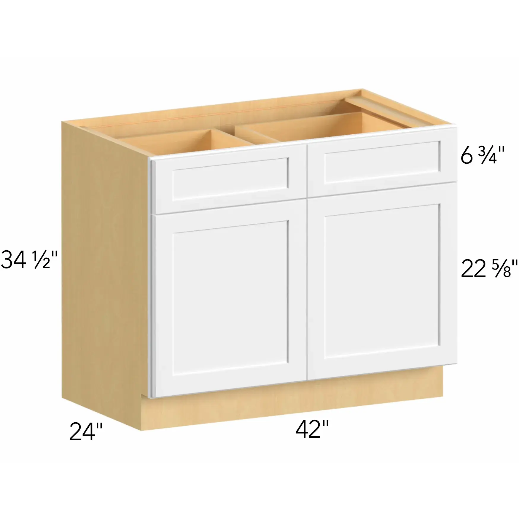 Allure® Galaxy Indigo 42"W x 34.5"H x 24"D Base Cabinet (B42)