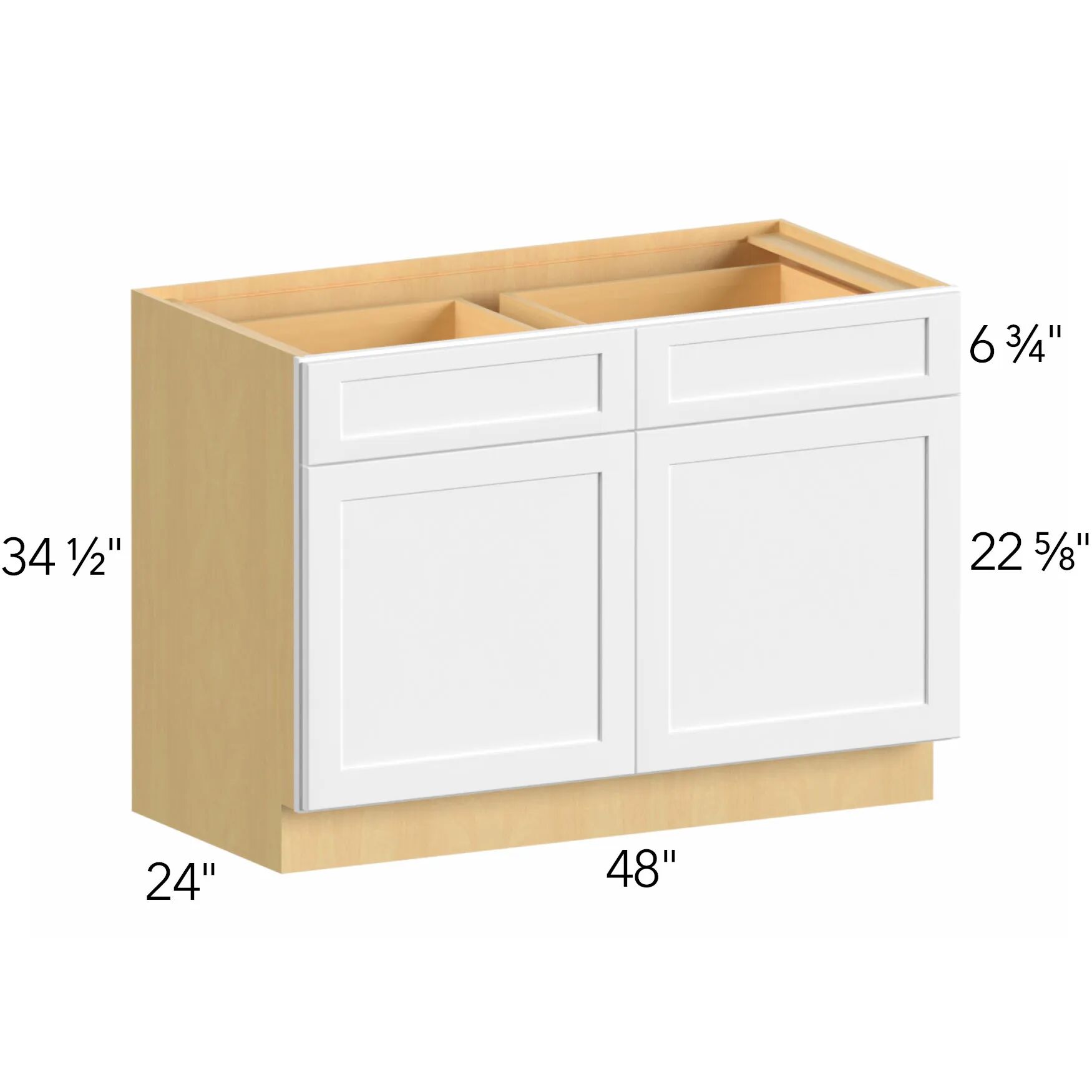 Allure® Galaxy Linen 48"W x 34.5"H x 24"D Base Cabinet (B48)