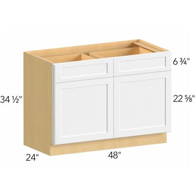 Allure® Galaxy Linen 48"W x 34.5"H x 24"D Base Cabinet (B48)