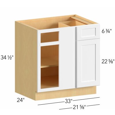 Allure® Galaxy Linen 33"W x 34.5"H x 24"D Blind Corner Cabinet (BLB39/42)