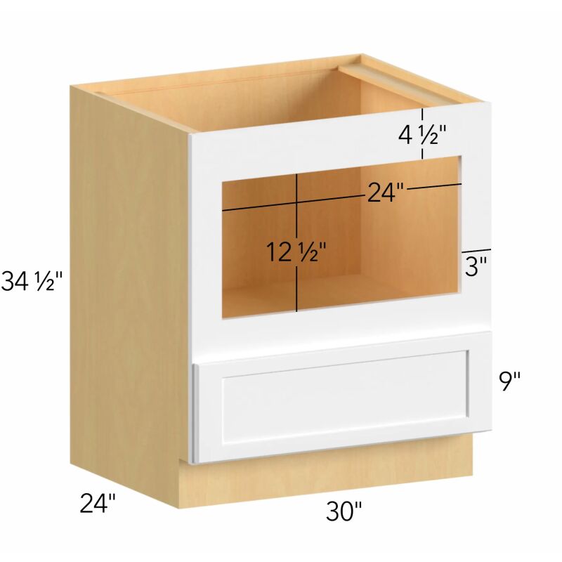 Allure® Nexus Frost 30"W x 34.5"H x 24"D Microwave Base Cabinet (BMC30)