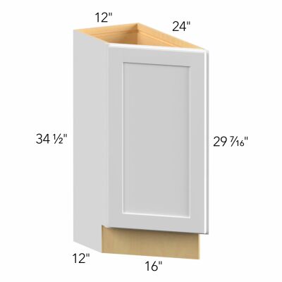 Allure® Galaxy Linen 12"W x 34.5"H x 24"D Blind Corner Cabinet (BTL12)