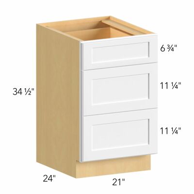 Allure® Galaxy Indigo 21"W x 34.5"H x 24"D Drawer Base Cabinet (DB21)