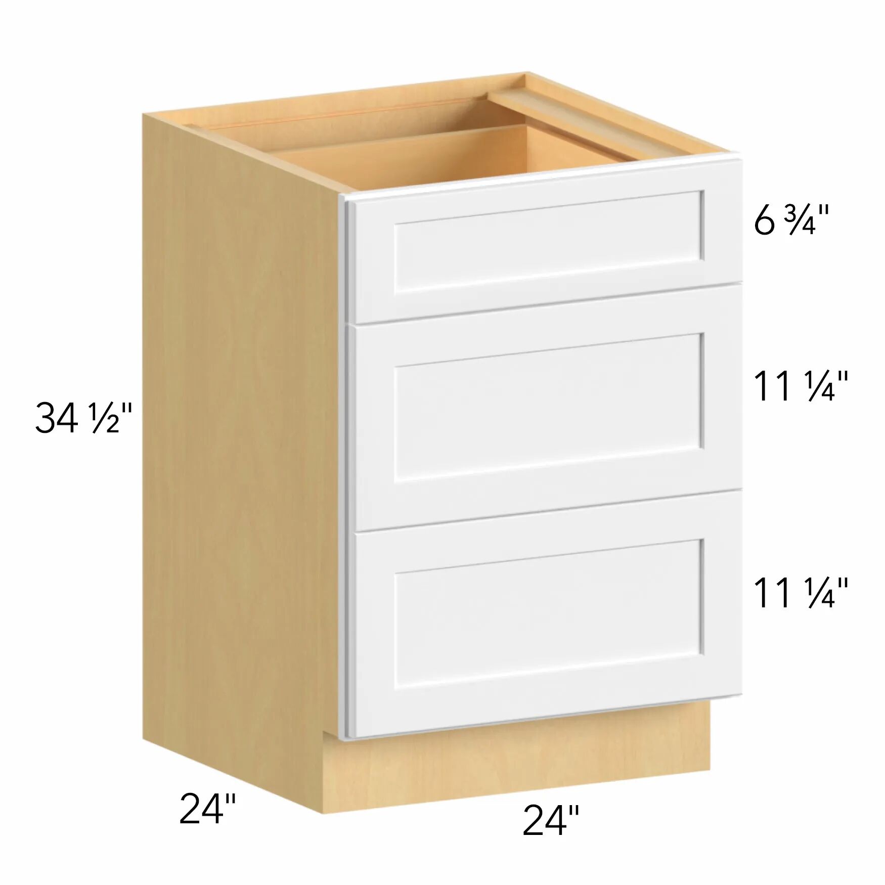 Allure® Galaxy Linen 24"W x 34.5"H x 24"D Drawer Base Cabinet (DB24)