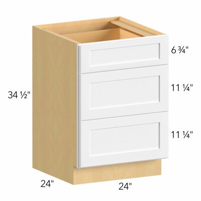 Allure® Galaxy Linen 24"W x 34.5"H x 24"D Drawer Base Cabinet (DB24)