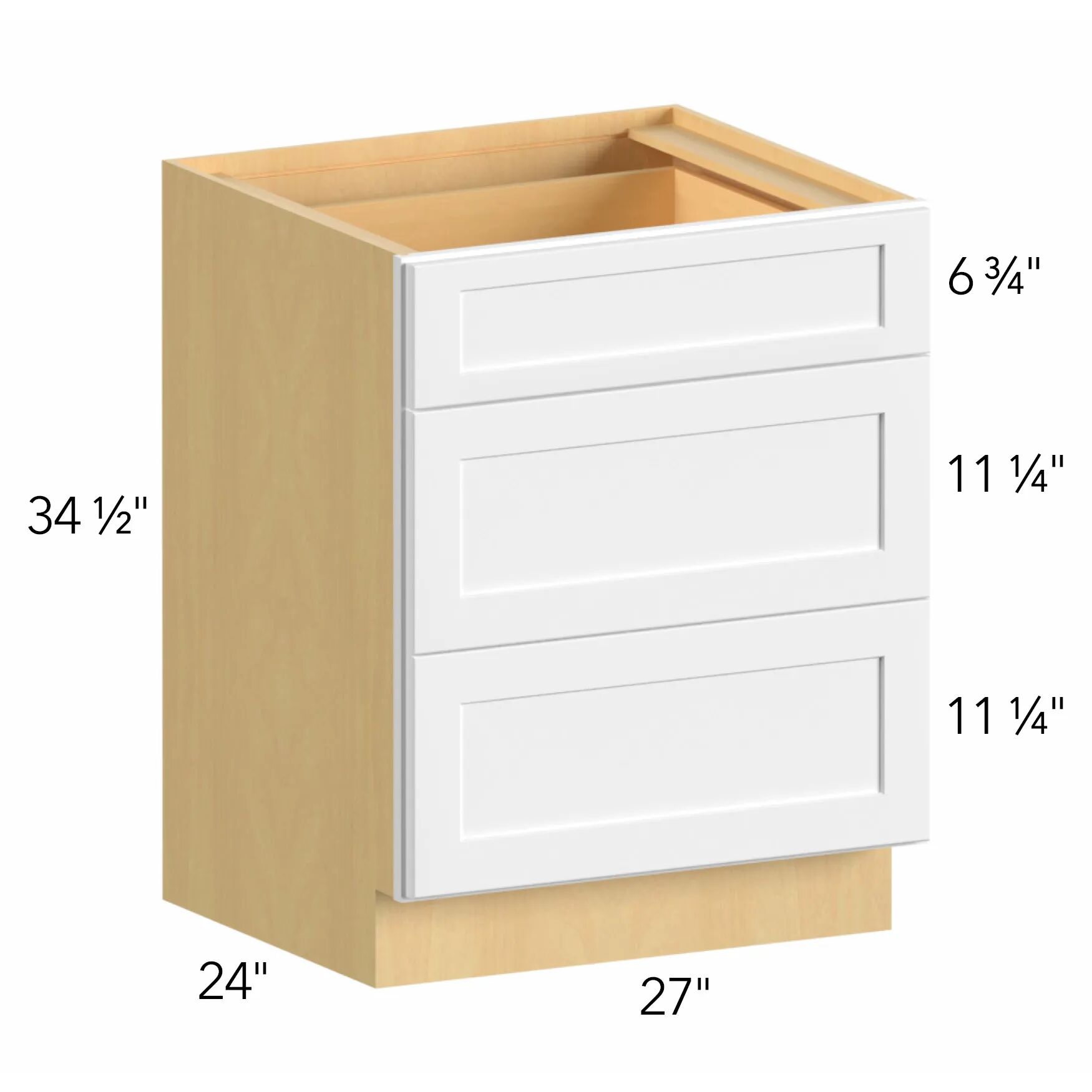 Allure® Galaxy Truffle 27"W x 34.5"H x 24"D Drawer Base Cabinet (DB27)