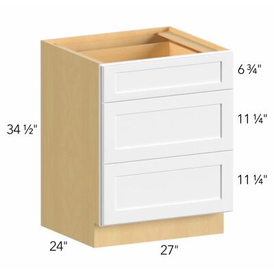 Allure® Galaxy Mocha 27"W x 34.5"H x 24"D Drawer Base Cabinet (DB27)