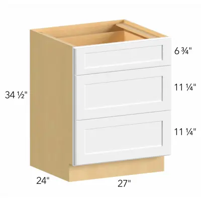 Allure® Galaxy Pistachio Green 27"W x 34.5"H x 24"D Drawer Base Cabinet (DB27)