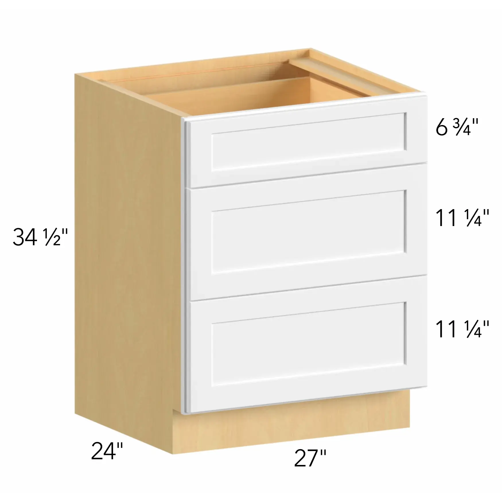 Allure® Galaxy Truffle 27"W x 34.5"H x 24"D Drawer Base Cabinet (DB27)