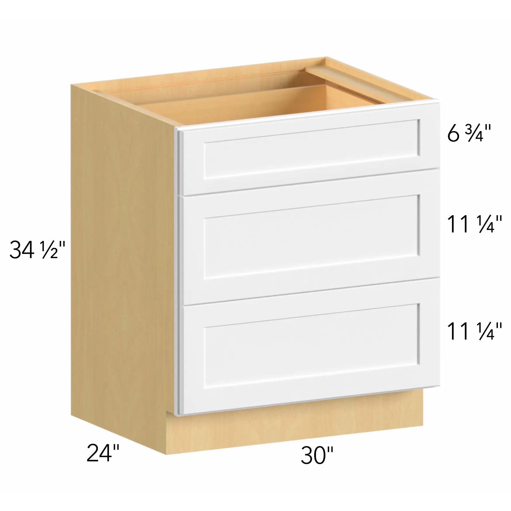 Allure® Galaxy Linen 30"W x 34.5"H x 24"D Drawer Base Cabinet (DB30)