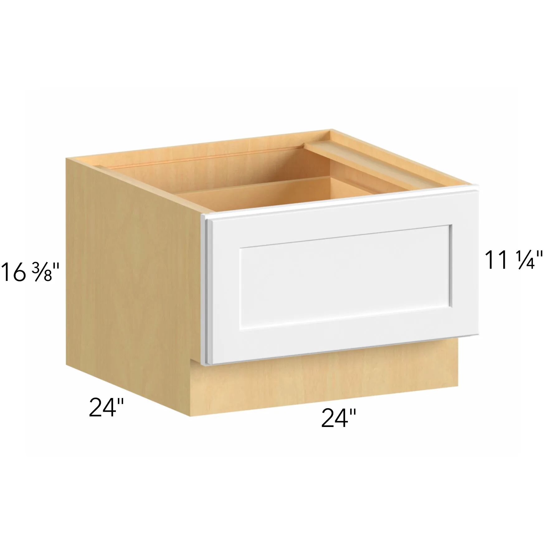 Allure® Luna Timber 24"W x 16.5"H x 24"D Drawer Base Cabinet (DBS24)