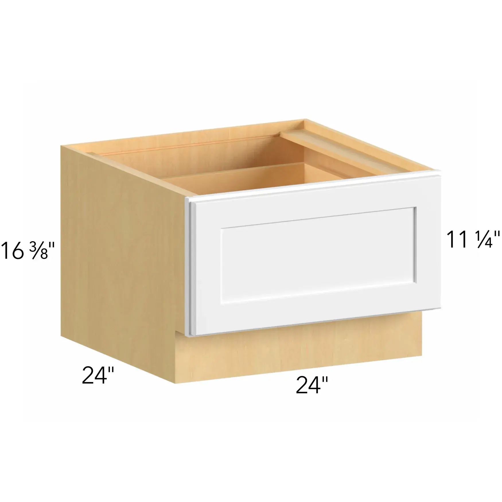 Allure® Luna Timber 24"W x 16.5"H x 24"D Drawer Base Cabinet (DBS24)