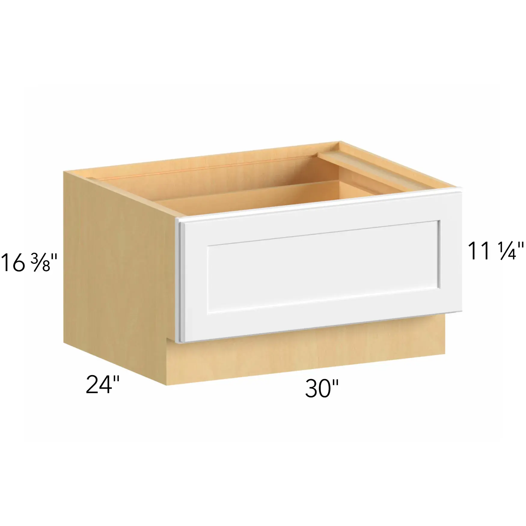 Allure® Luna Timber 30"W x 16.5"H x 24"D Drawer Base Cabinet (DBS30)