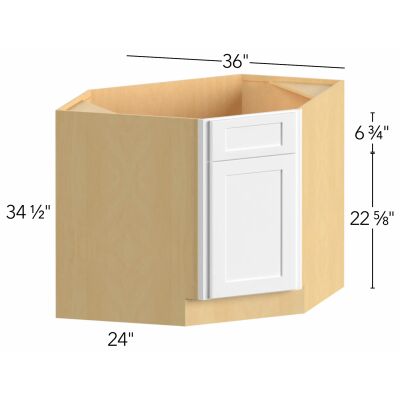 Allure® Galaxy Indigo 36"W x 34.5"H x 36"D Desk Base Cabinet (DSB36)