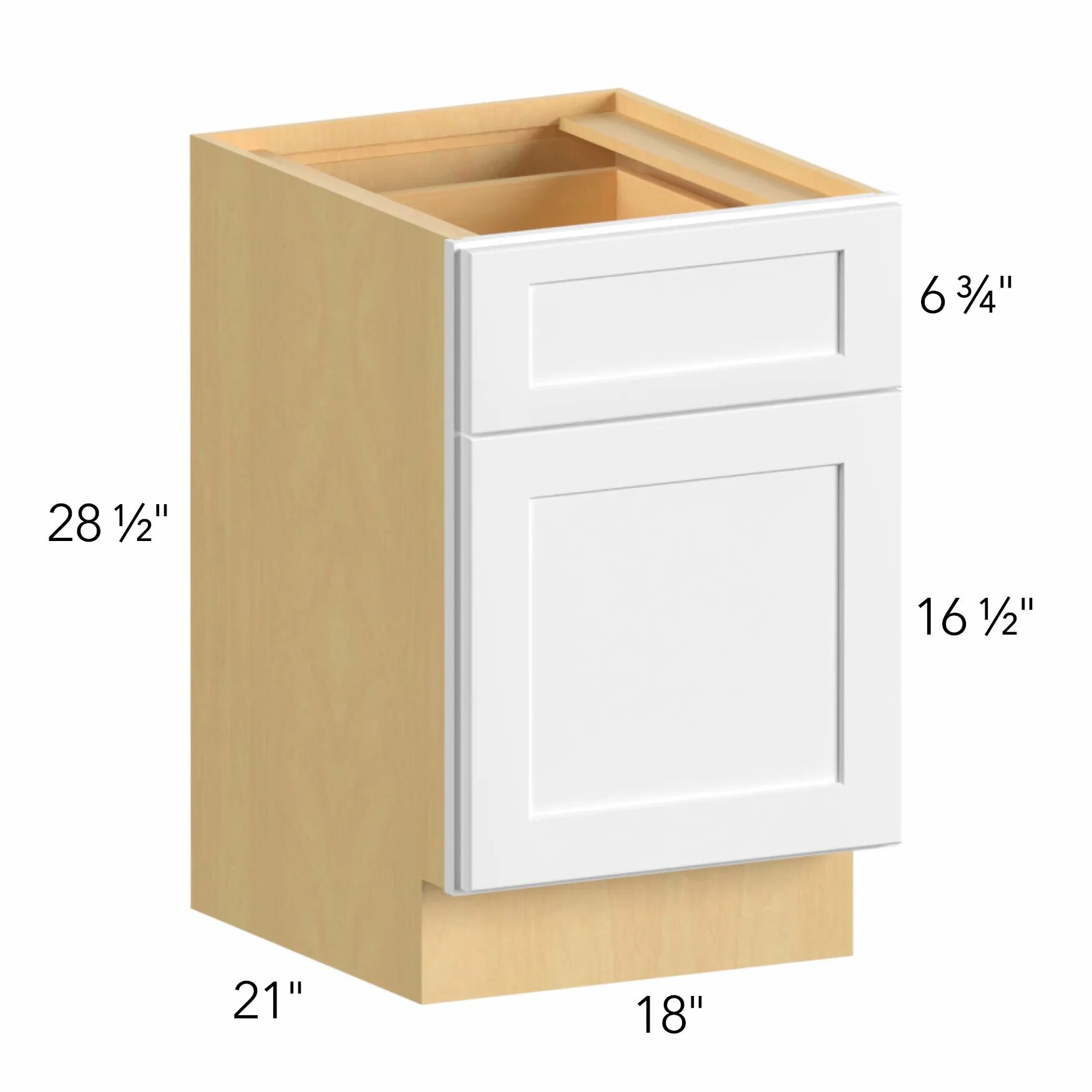 Allure® Galaxy Linen 18"W x 28.5"H x 21"D Specialty Base Cabinet (FD18)