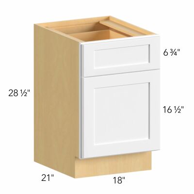 Allure® Galaxy Linen 18"W x 28.5"H x 21"D Specialty Base Cabinet (FD18)