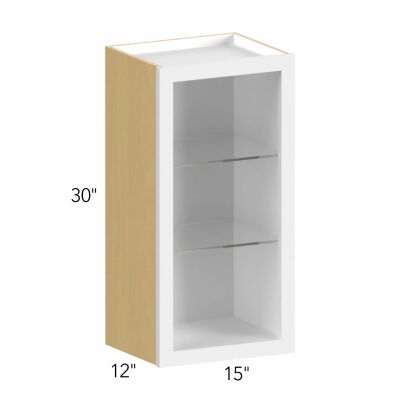 Allure® Galaxy Indigo 15"W x 30"H x 12"D Wall Cabinet (Glass Ready) (NDW1530)